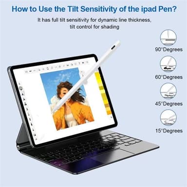Active Stylus Pen for iPad 2018 eller nyere - Hvit
