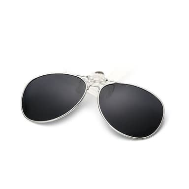 Aviator-solbriller med UV400-beskyttelse og svart linsefarge