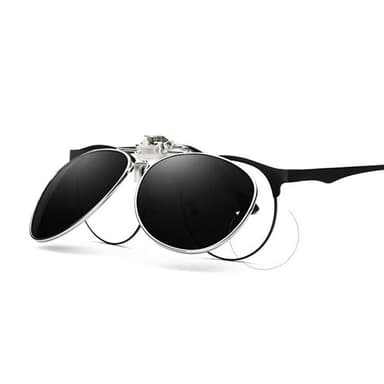 Aviator-solbriller med UV400-beskyttelse og svart linsefarge