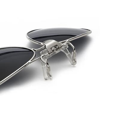 Aviator-solbriller med UV400-beskyttelse og svart linsefarge