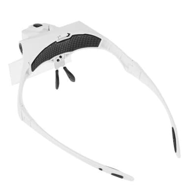Forstørrelses-briller med 5 linser & LED-belysning