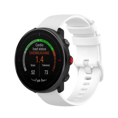 Klokkebånd kompatibel med Polar Ignite/Unite Silikon Hvit