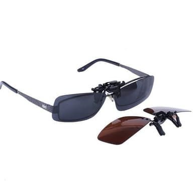 Clip-on-solbriller med UV-beskyttelse - Svart