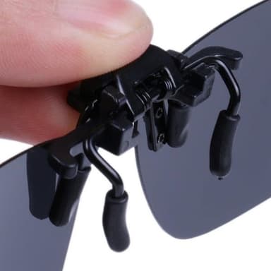 Clip-on-solbriller med UV-beskyttelse - Svart