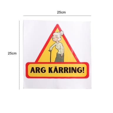 Bumper Sticker - Angry Old Lady