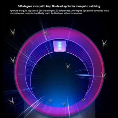USB Myggfelle med UV-lys, hvit