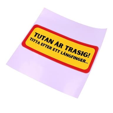 Bildekal - Tutan är trasig