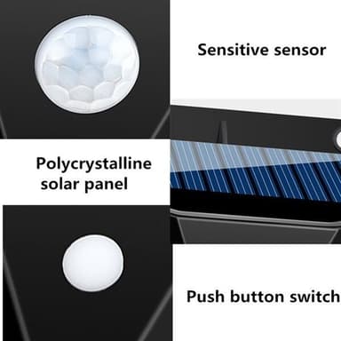 Vegglampe Solcellebelysning 102 LED