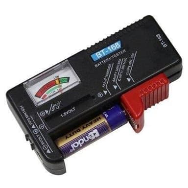 Bærbar batteritester for de vanligste batteritypene