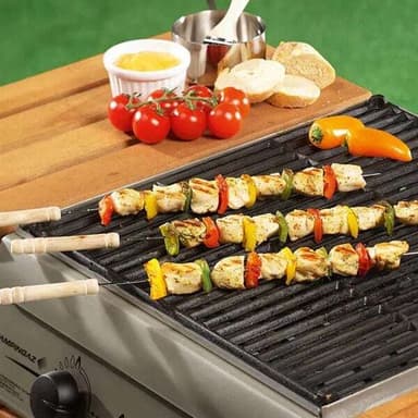 Grillspyd 38cm med trehåndtak