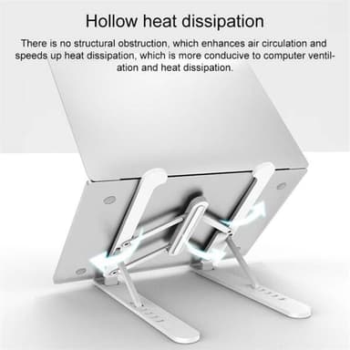 Foldbart stativ for laptop