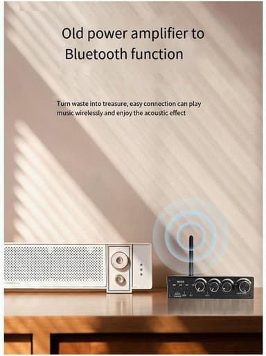NÖRDIC Bluetooth 5.4 Audio Mottaker DAC Konverter USB Minne 3.5MM AUX RCA Coaxial
