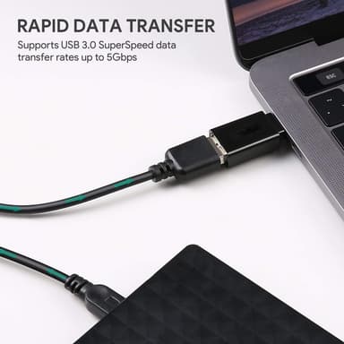 Omformer USB-C til USB 3.0, svært hurtig