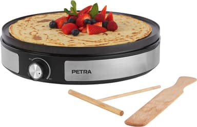 Petra 2-i-1 Reversible pannekakeplate 500014 (sort)