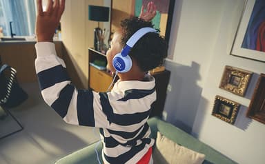 JBL Junior 320 on-ear hodetelefoner (blå)