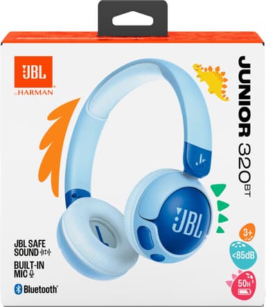 JBL Junior 320BT on-ear hodetelefoner (blå)