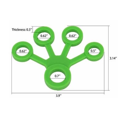 Fingertrener i silikon 3-pk