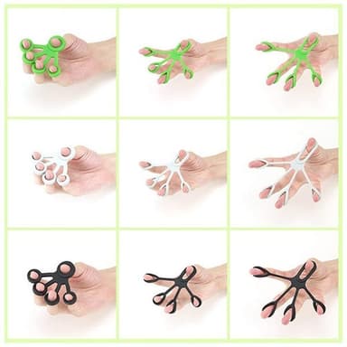 Fingertrener i silikon 3-pk