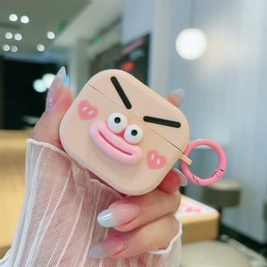 3D-emoji-etui for AirPods 3 - Rosa