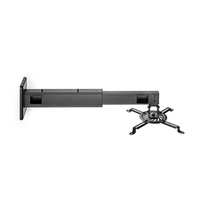Nedis projektor Mount | Fullbevegelig | 15 kg | Roterbar | Tiltbar | Stål | Sort