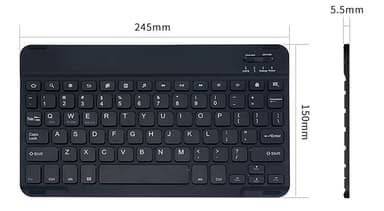 NÖRDIC Bluetooth 5.0-tastatur 78 taster IOS Android Windows US Layout