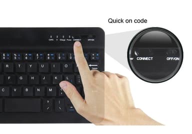 NÖRDIC Bluetooth 5.0-tastatur 78 taster IOS Android Windows US Layout