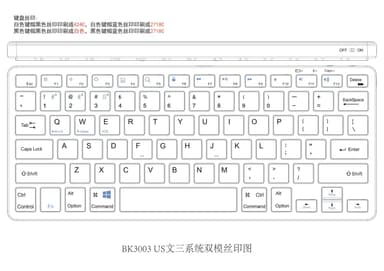 NÖRDIC trådløs Bluetooth og 2.4G mus og tastatursett amerikansk layout