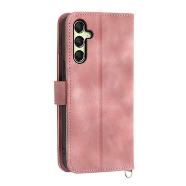 Til Samsung Galaxy A16 5G/A16 4G Deksel med Blomstermønster Lommebok-deksel - Rosa