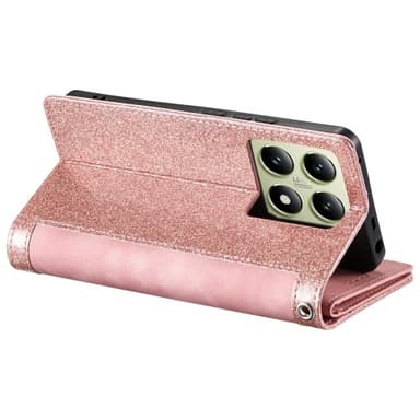 Til Xiaomi 14T Pro-deksel med glidelås og 9 kortspor