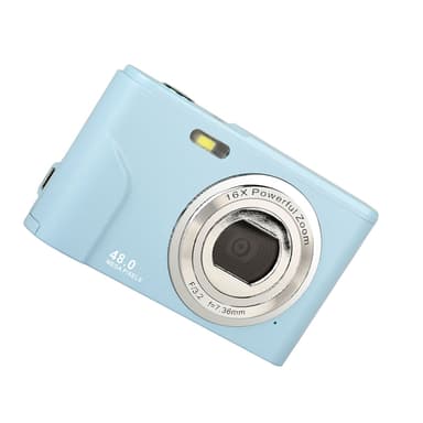 Digitalkamera 1080P, 48 megapiksler, 16x zoom Lyse blå