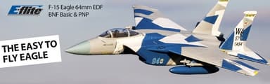 E-Flite F-15 Eagle 64mm EDF BNF m/AS3X SAFE