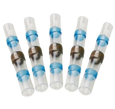 Fuse Lodde og krympekobling - 5.0mm - Blå 5x