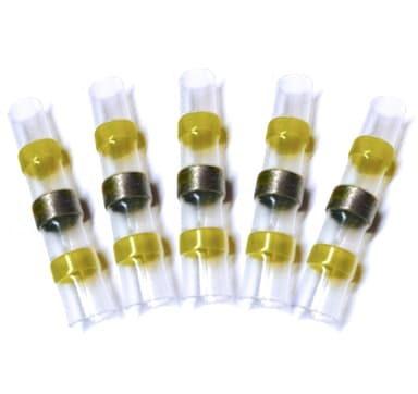 Fuse Lodde og krympekobling - 6.0mm - Gul 5x