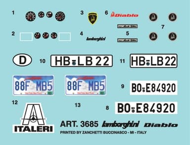 ITALERI 1:24 - Lamborghini Diablo