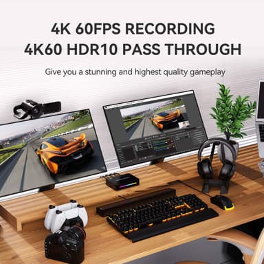Ezcap GameDock Extreme fangstkort 4K60Hz HDR10 VRR RGB8:8:8 7.1 Surround