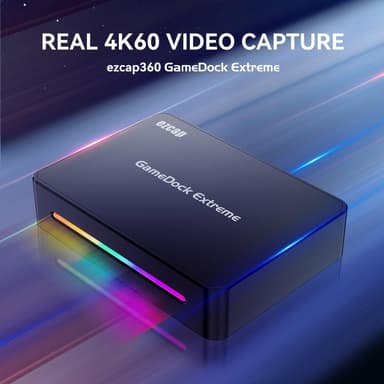 Ezcap GameDock Extreme fangstkort 4K60Hz HDR10 VRR RGB8:8:8 7.1 Surround