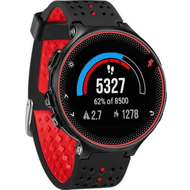Klokkereim til Garmin Forerunner Svart+rød