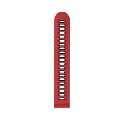 Silikonklokkerem for Garmin Forerunner 245 Huawei/Huami Svart+rød 20 mm