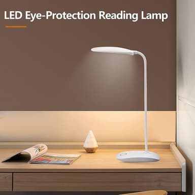 Skrivebordslampe med dimming (LED) - Hvit