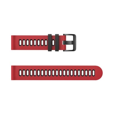 Silikonklokkerem for Garmin Forerunner 245 Huawei/Huami Svart+rød 20 mm