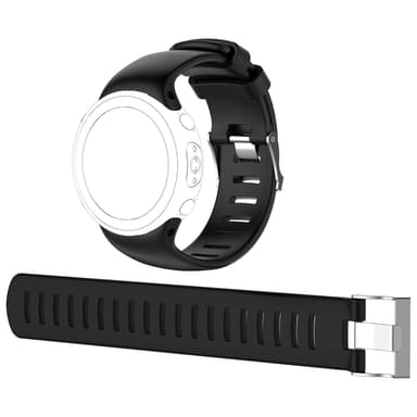 Klokkereim til Suunto D4 / D4i Novo med 2 forskjellige lengder Sort
