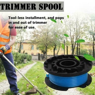Erstatningssneller med trimmerlinje for RYOBI kantklipper, 4 stk.