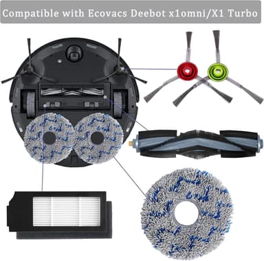 Støvsugertilbehør til Ecovacs DEEBOT X1 Omni / X1 e Omni / X1