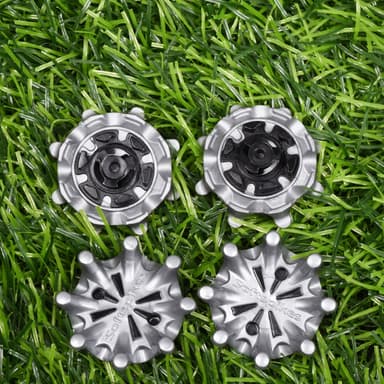 Golfklosser erstatning Spikes Fast Vri Golfsko Spikes Sølv