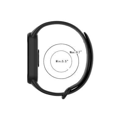Armbånd for Xiaomi Mi Band 6/5, Huami Amazfit Band 5 Sort