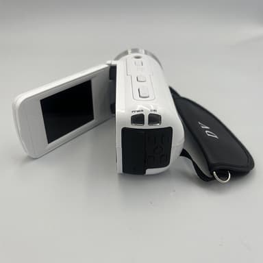 HD-digitalt kamera med vidvinkelobjektiv Hvit