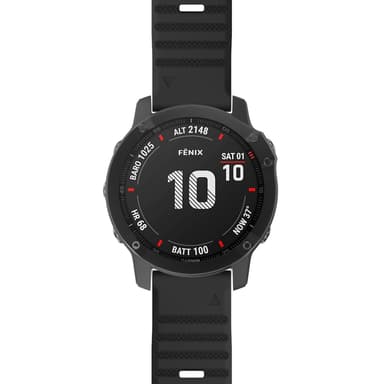 Klokkerem til Garmin Fenix / Forerunner / Approach / Quatix, svart