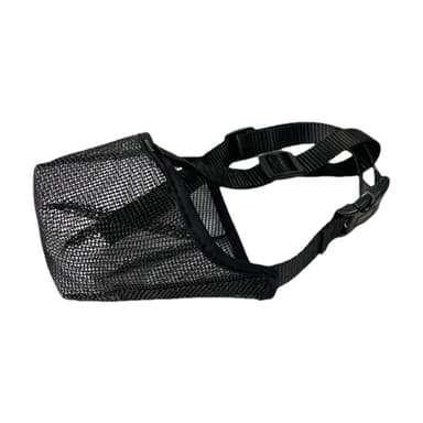 Hundesnuten i nylon Sort L