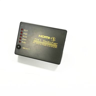 HDMI-bryter 5x1 - 4K / 3D med fjernkontroll