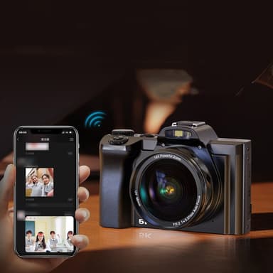 Digitalkamera 4K, 48MP, CMOS, 16x zoom, selvutløser